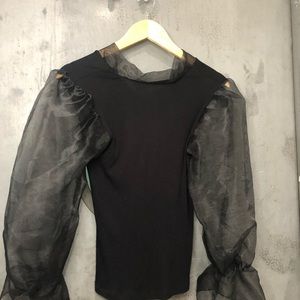 Sale!!! Haute Couture Puff Sleeve Top